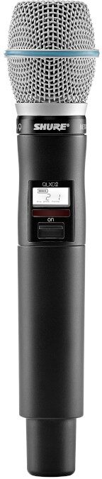 Shure QLXD2/B87A Handheld Beta87A Wireless Transmitter, Band G50 (470 - 534 MHz), Main