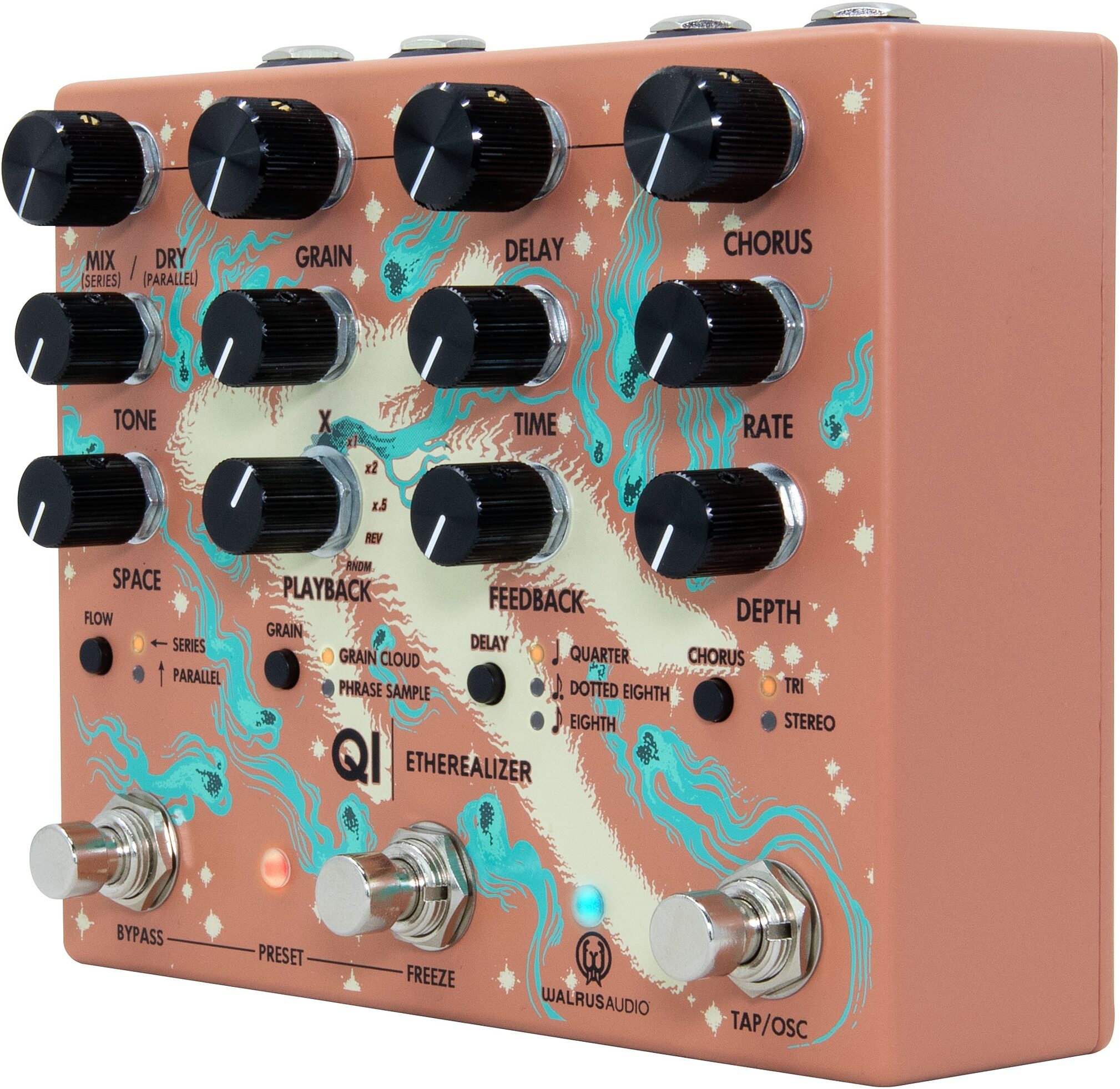 Walrus Audio Qi Etherealizer Pedal, Terracotta, nolabel