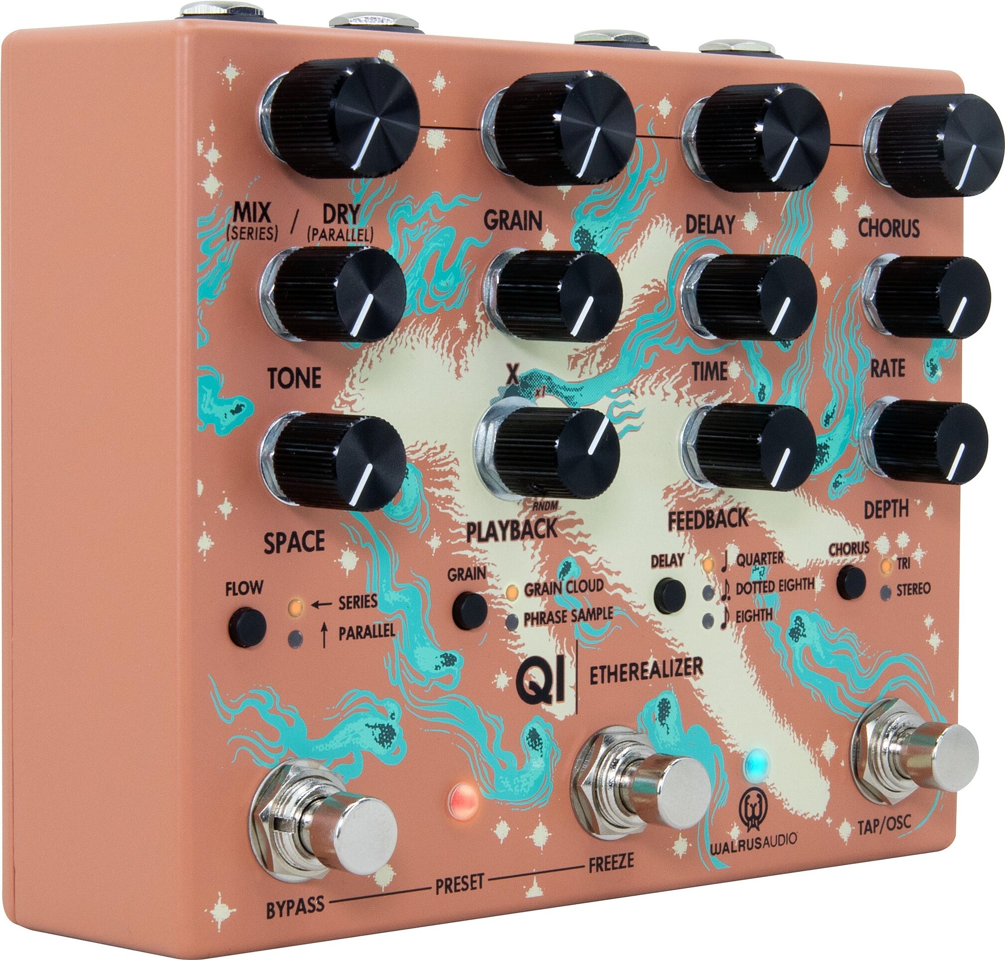 Walrus Audio Qi Etherealizer Pedal, Terracotta, nolabel