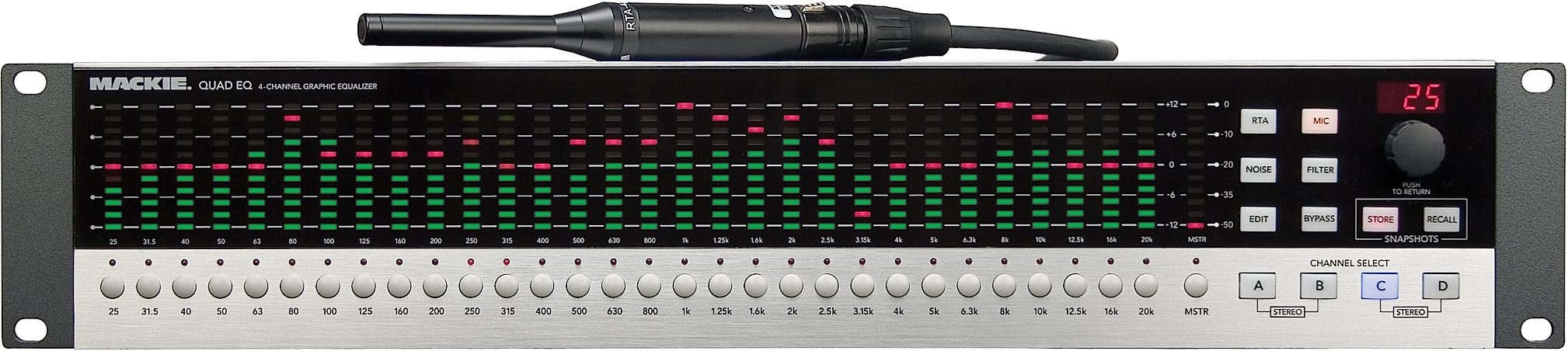 Mackie QuadEQ 4-Channel Digital Graphic Equalizer, Main