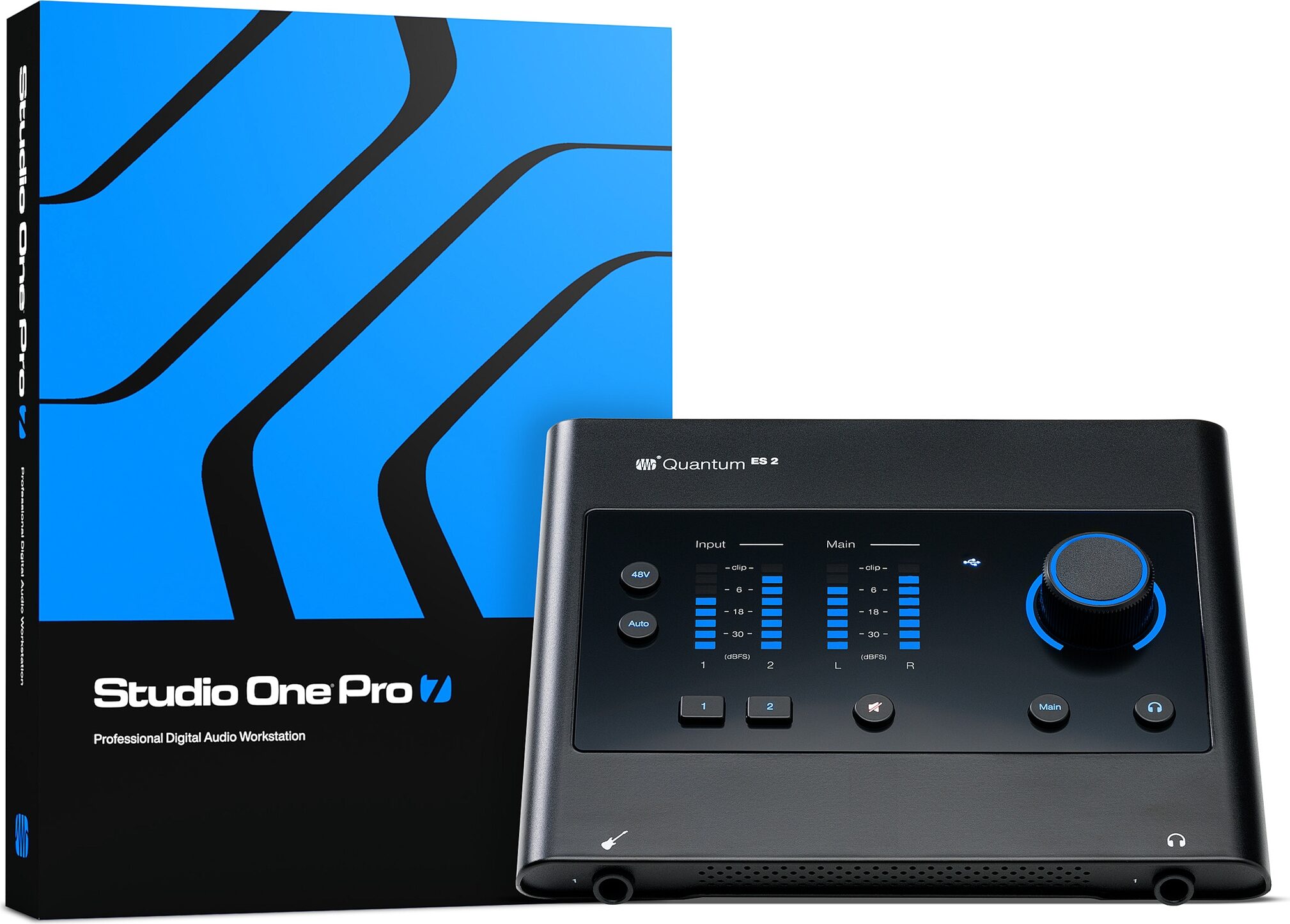 PreSonus Quantum ES 2 2x2 USB-C Audio Interface, New, main w sw fixed