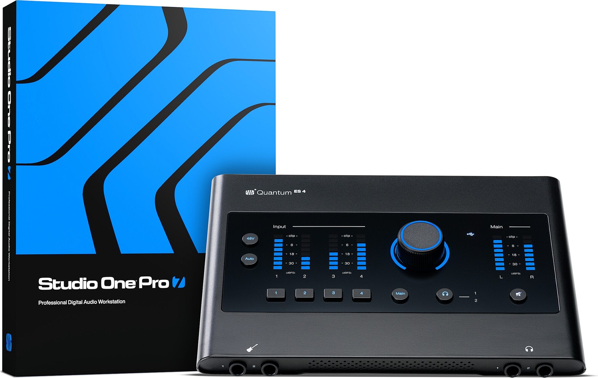 PreSonus Quantum ES 4 4x4 USB-C Audio Interface, New, main w sw fixed