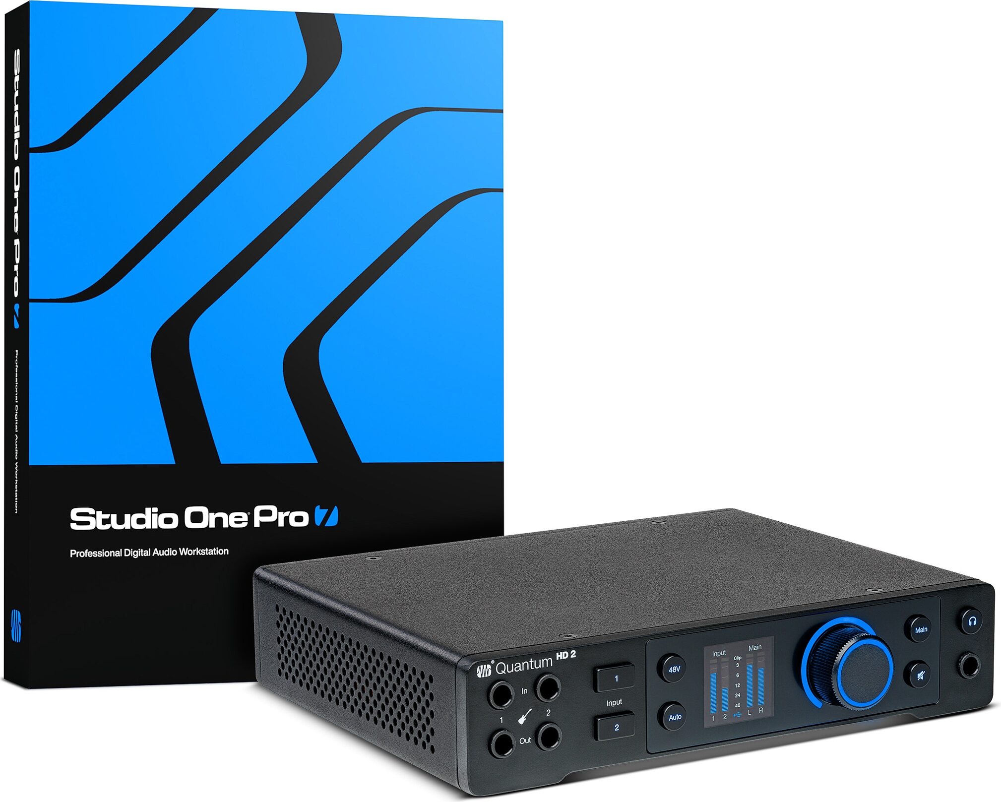 PreSonus Quantum HD 2 20x24 USB-C Audio Interface, New, main w sw fixed