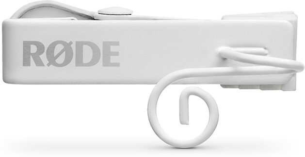 Rode Lavalier GO Microphone, White, Action Position Back