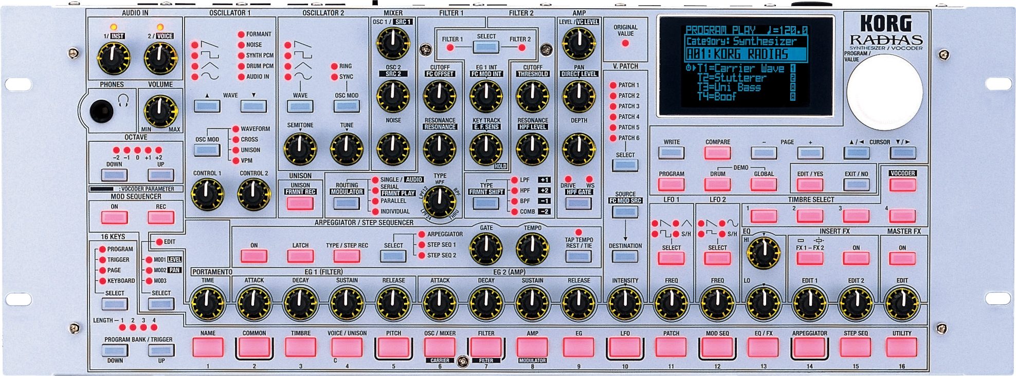 今月限定KORG RADIAS-R コルグ Synthesizer Vocoder ボコーダー シンセサイザー 音 機材 器材 器 箱あり 説明書あり コルグ