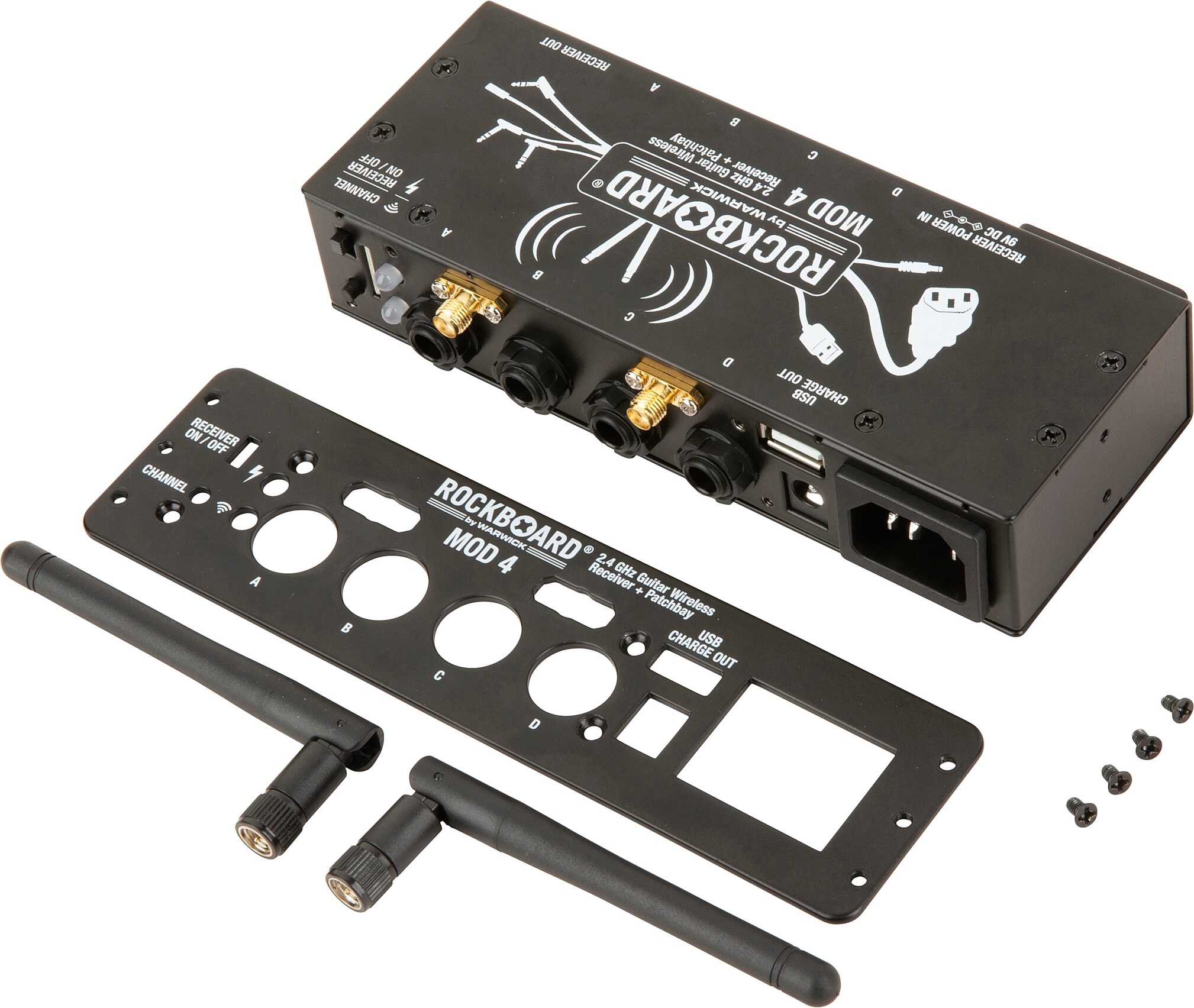 RockBoard MOD 4 + Xvive U2 Transmitter Guitar Wireless System, Action Position Back