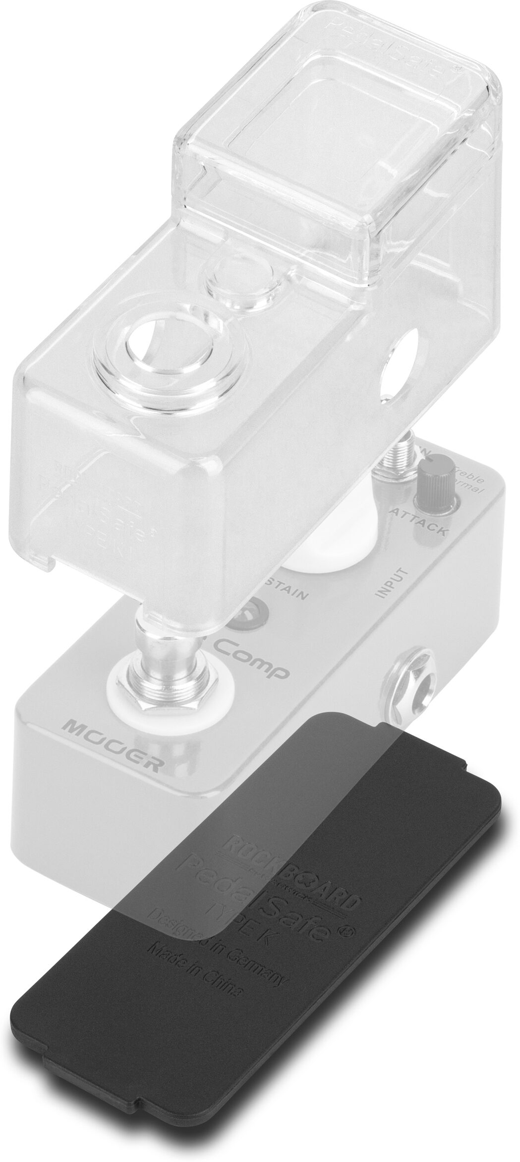 RockBoard PedalSafe Type K1 Cover/Mount, Action Position Back