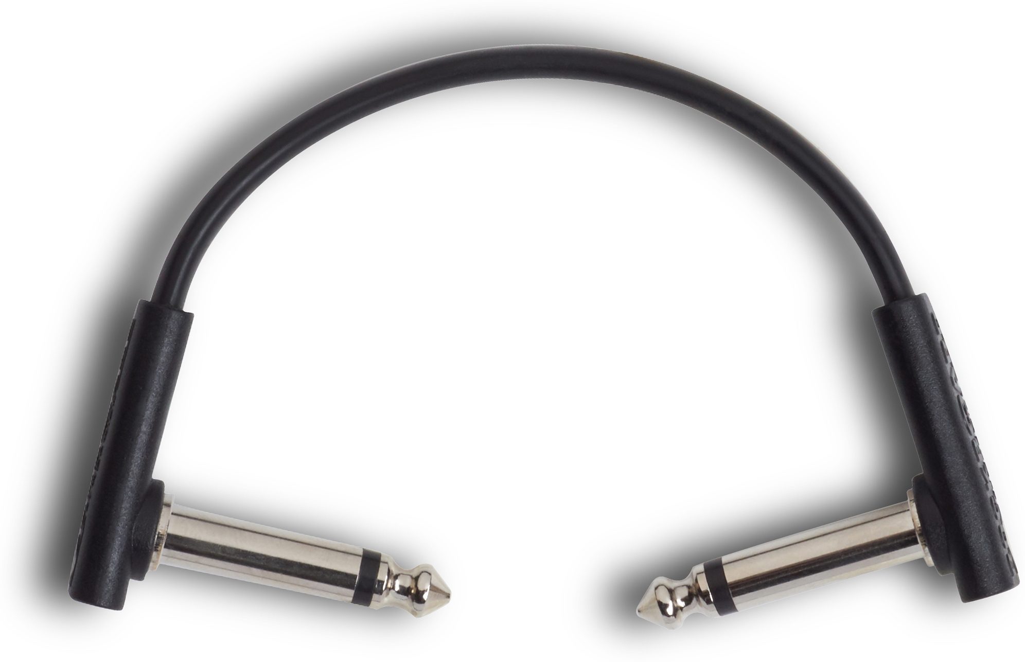 RockBoard Flat Patch Cable, Black, 3.94 inch / 10 cm, Action Position Side