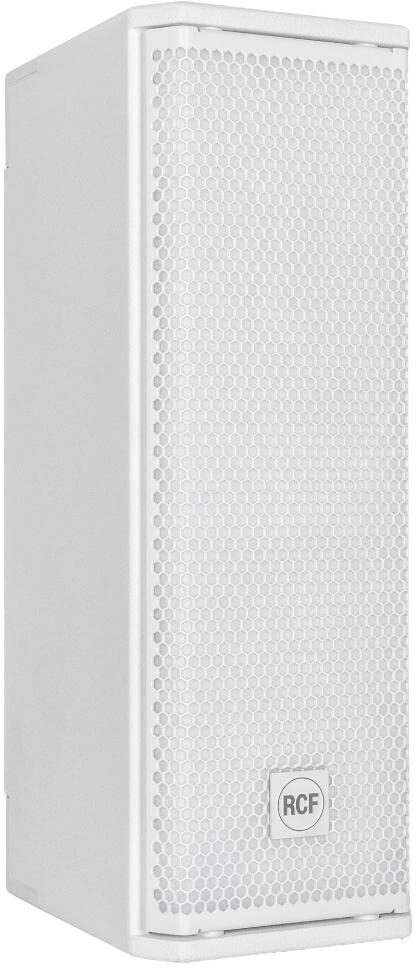 RCF NXL 14-A Compact Active 2-Way Point Source Speaker (2100 Watts), White, Action Position Back