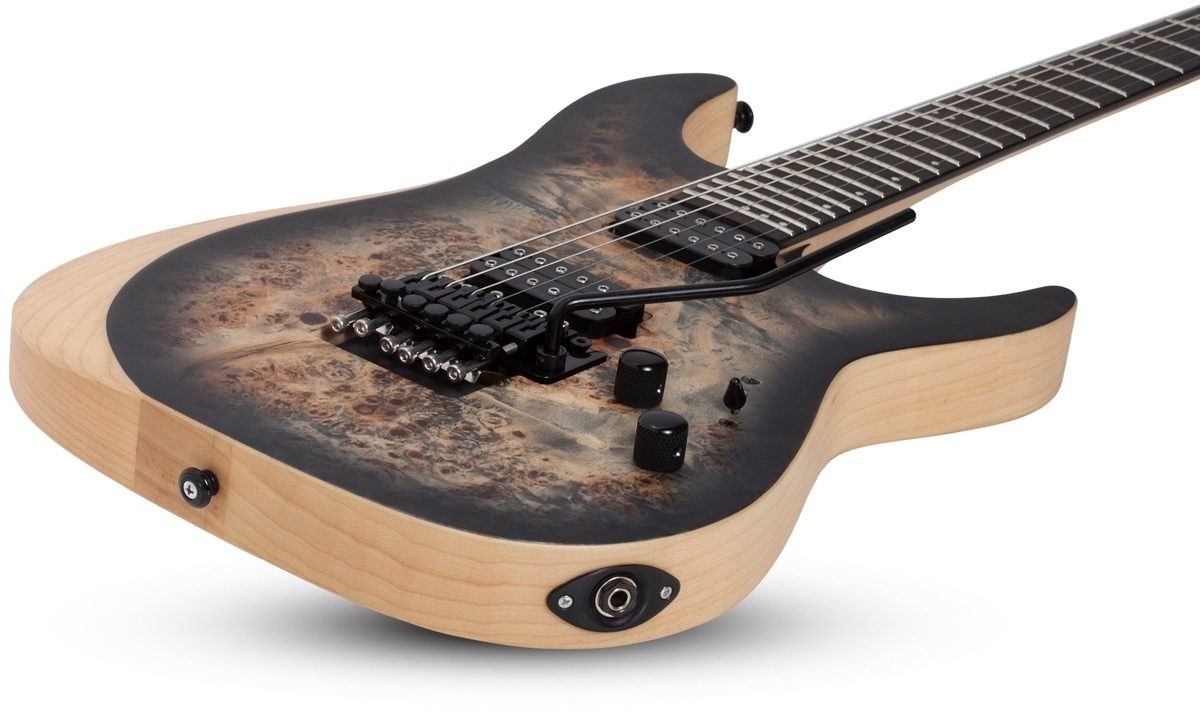 Schecter Reaper 6FR Electric Guitar, Charcoal Burst, Open Box (Very Good), View