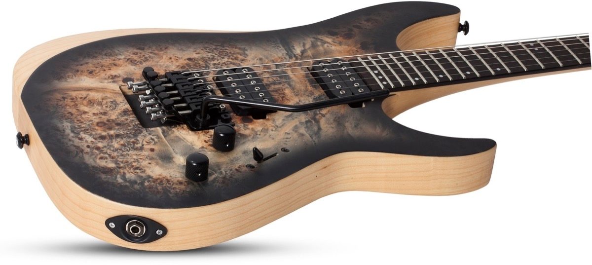 Schecter Reaper 6FR Electric Guitar, Charcoal Burst, Open Box (Very Good), View