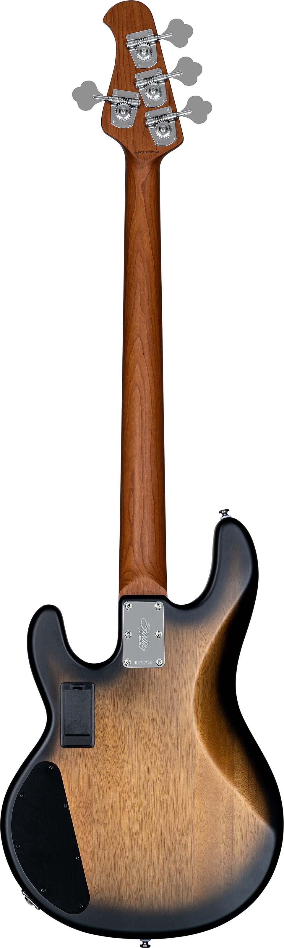 Sterling by Music Man Ray34 HHSM Electric Bass (with Gig Bag), Action Position Back