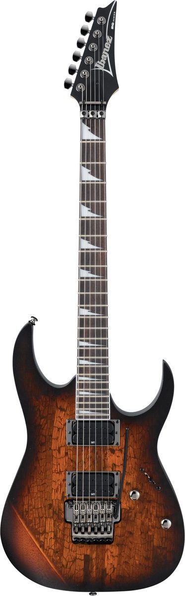 Ibanez RG420CM Electric Guitar, Natural Brown Burst Flat