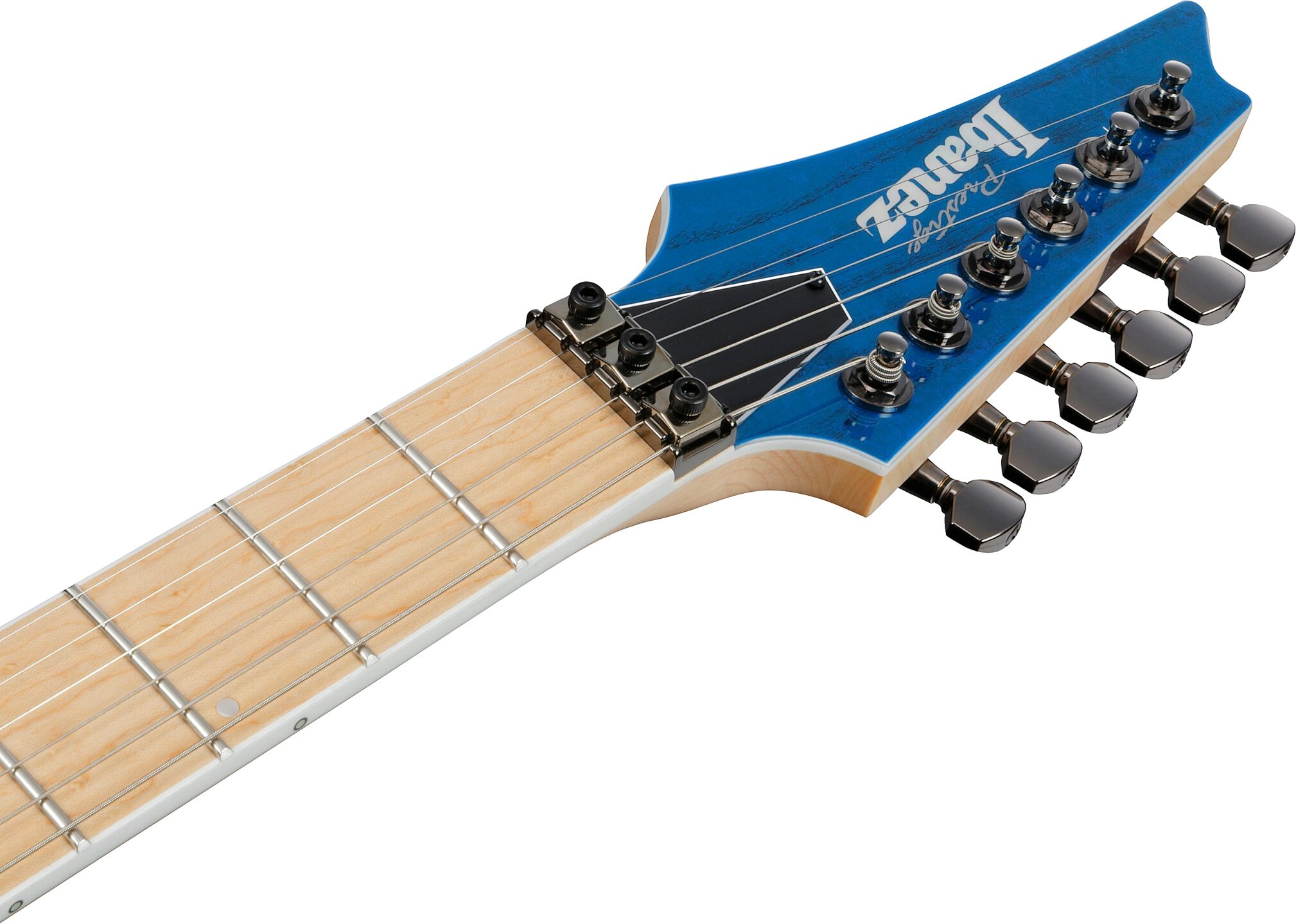 Ibanez RG5120ML Prestige Electric Guitar (with Case), Frozen Ocean, Action Position Back