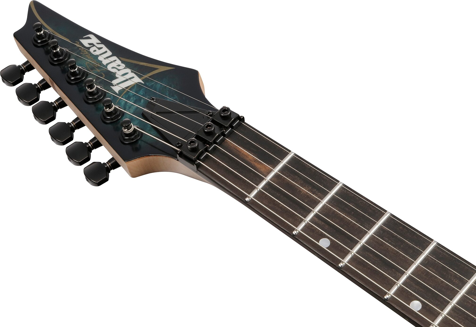 Ibanez RGA20P1PB Premium Electric Guitar (with Gig Bag), Cosmic Blue Burst, Action Position Back
