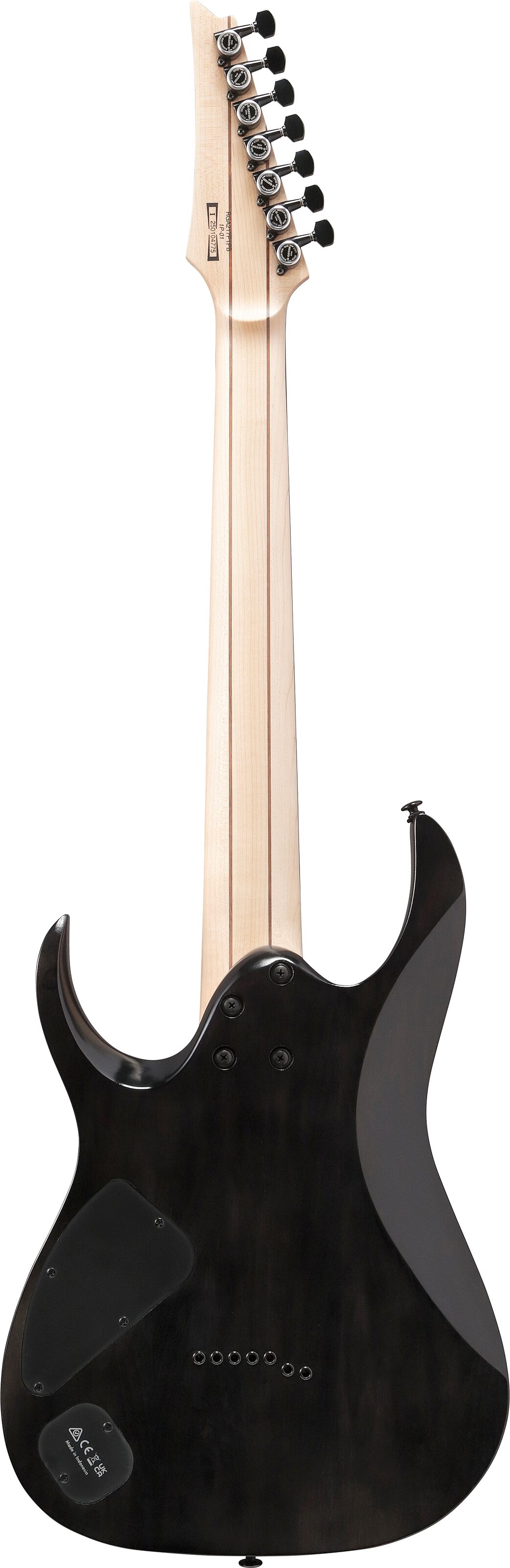 Ibanez RGA217P1PB Premium Electric Guitar, 7-String (with Gig Bag), Deep Twilight Burst, Action Position Back