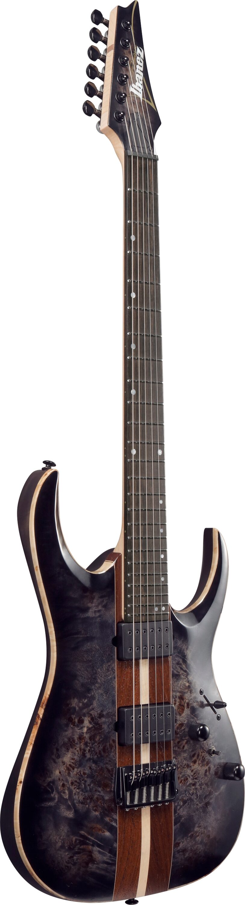 Ibanez RGA21P1PB Premium Electric Guitar (with Gig Bag), Deep Twilight Burst, Action Position Back