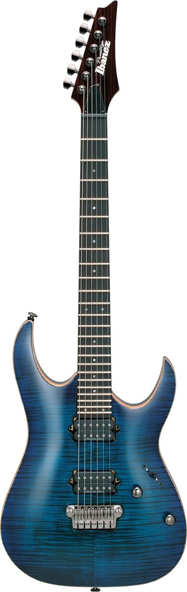 Ibanez RGA321F Prestige Flame Top Electric Guitar (with Case), Sapphire Blue