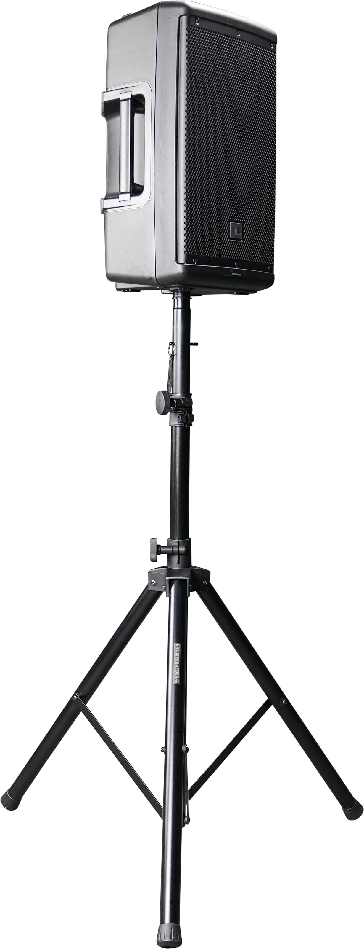 Gator Rok-It Aluminum Tripod Speaker Stand, New, Action Position Back