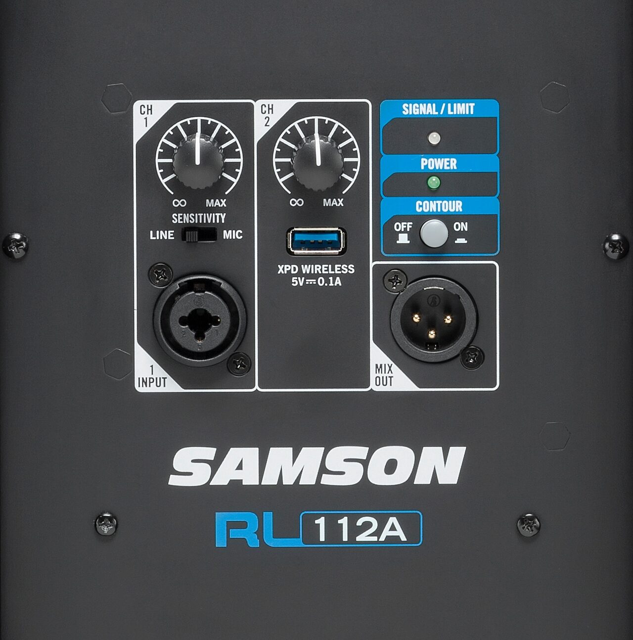 Samson RL112A 2-Way Powered Speaker (1x12", 800 Watts), Action Position Front