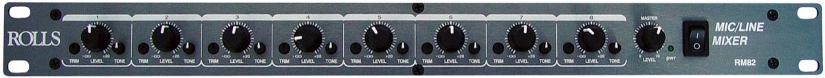 Rolls RM82 Microphone and Line Mixer, Main