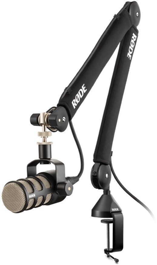 RODE Procaster Microphone with PSA1 Studio Boom Arm 3D model