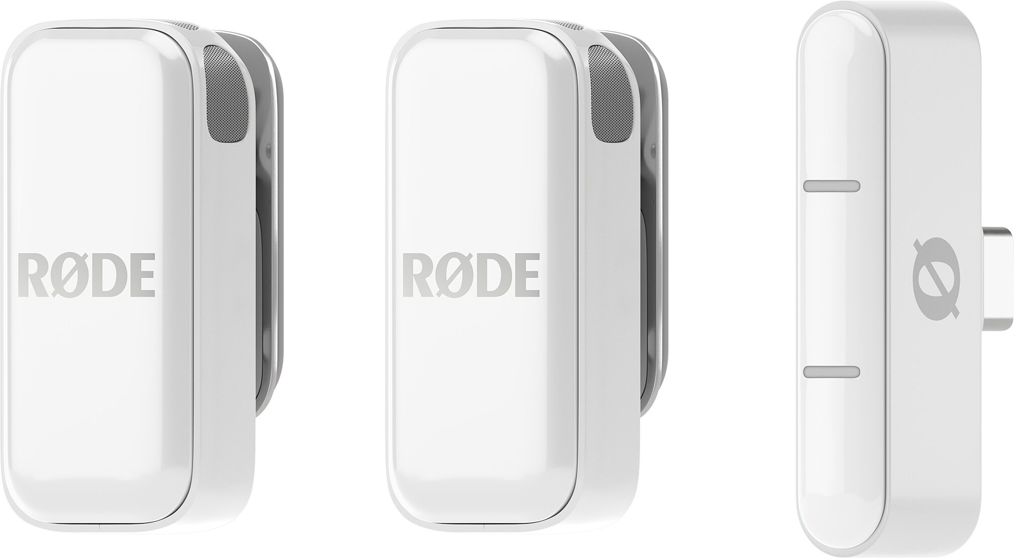 Rode Wireless Micro USB-C Compact Wireless Microphone System, White, Open Box (Like New), Main