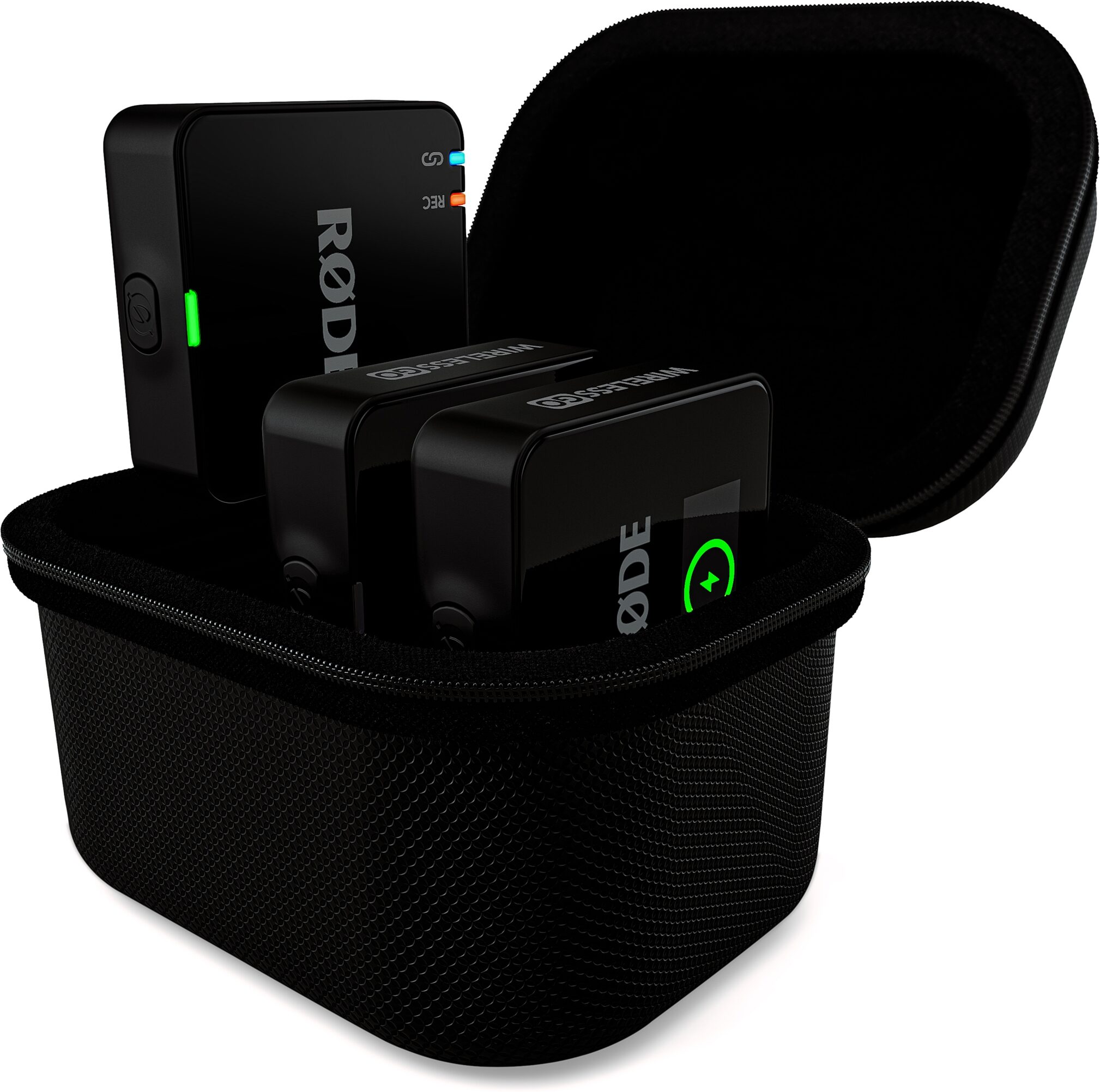 RODE Charge Case Plus for Wireless GO III, New, Action Position Back