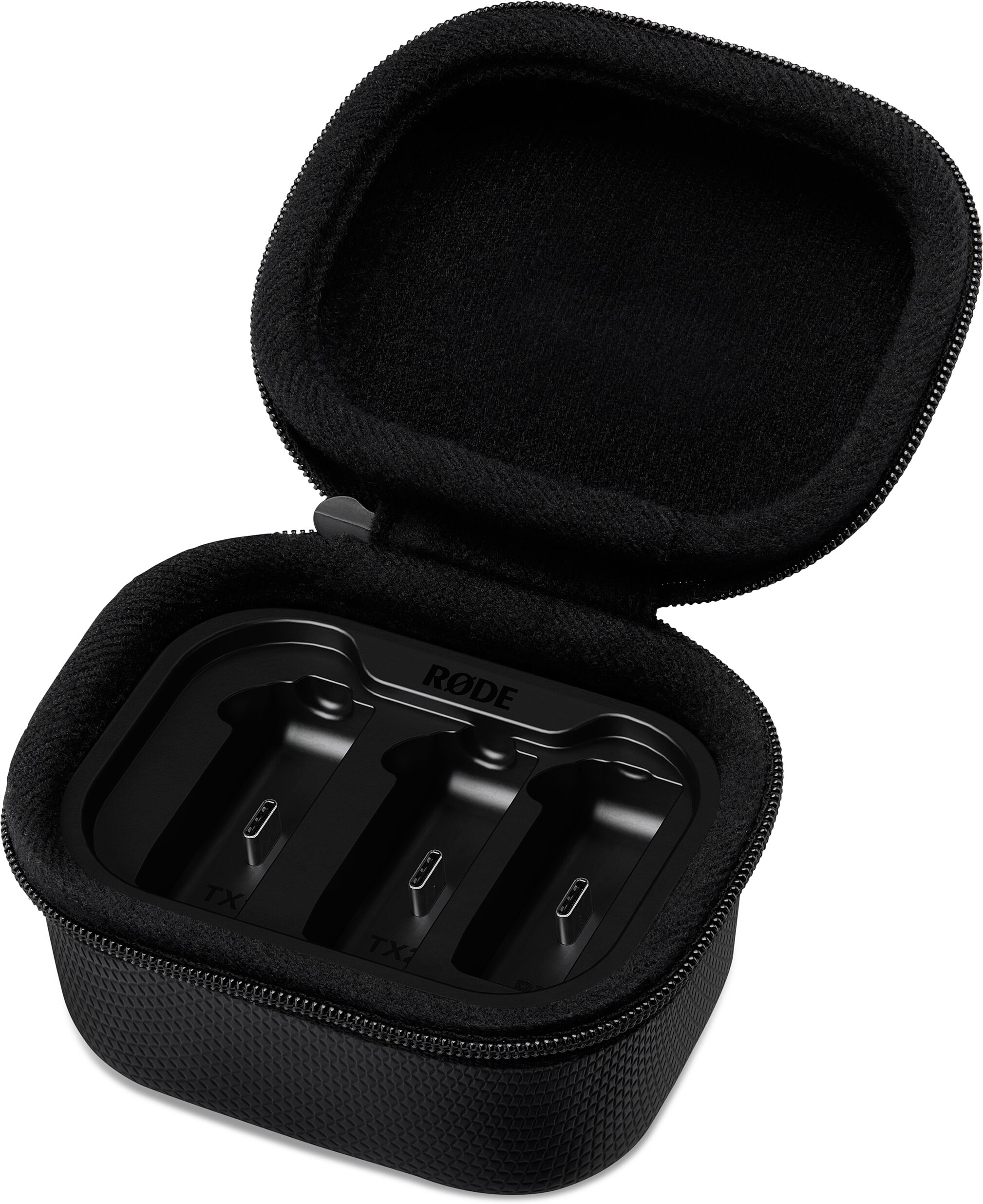 RODE Charge Case Plus for Wireless GO III, New, Action Position Back