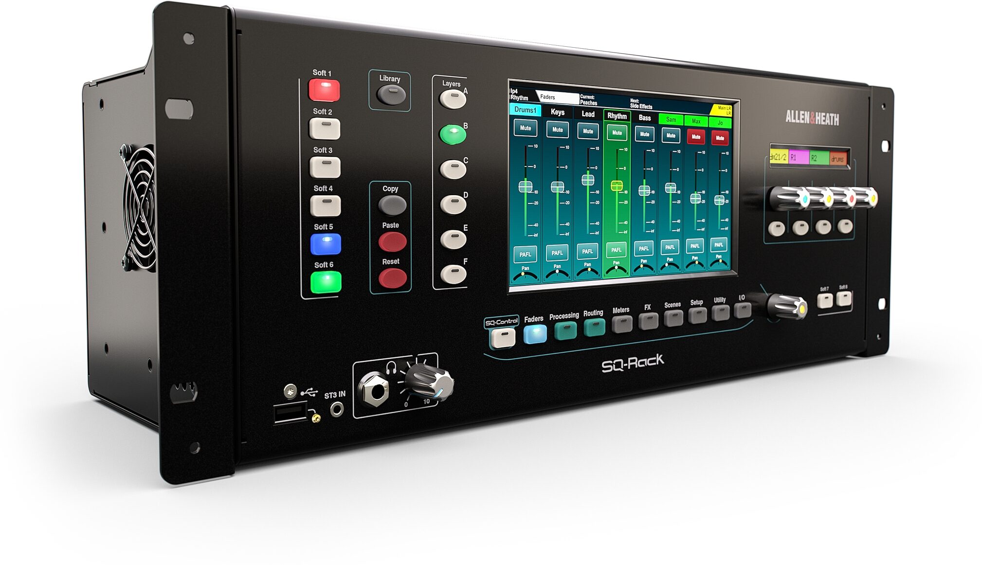 Allen and Heath SQ-Rack Digital Mixer, New, Action Position Back