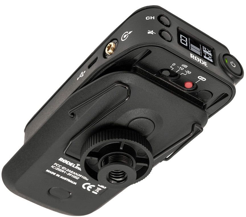 Rode RodeLink RX-CAM Camera-Mounted Wireless Receiver, Back