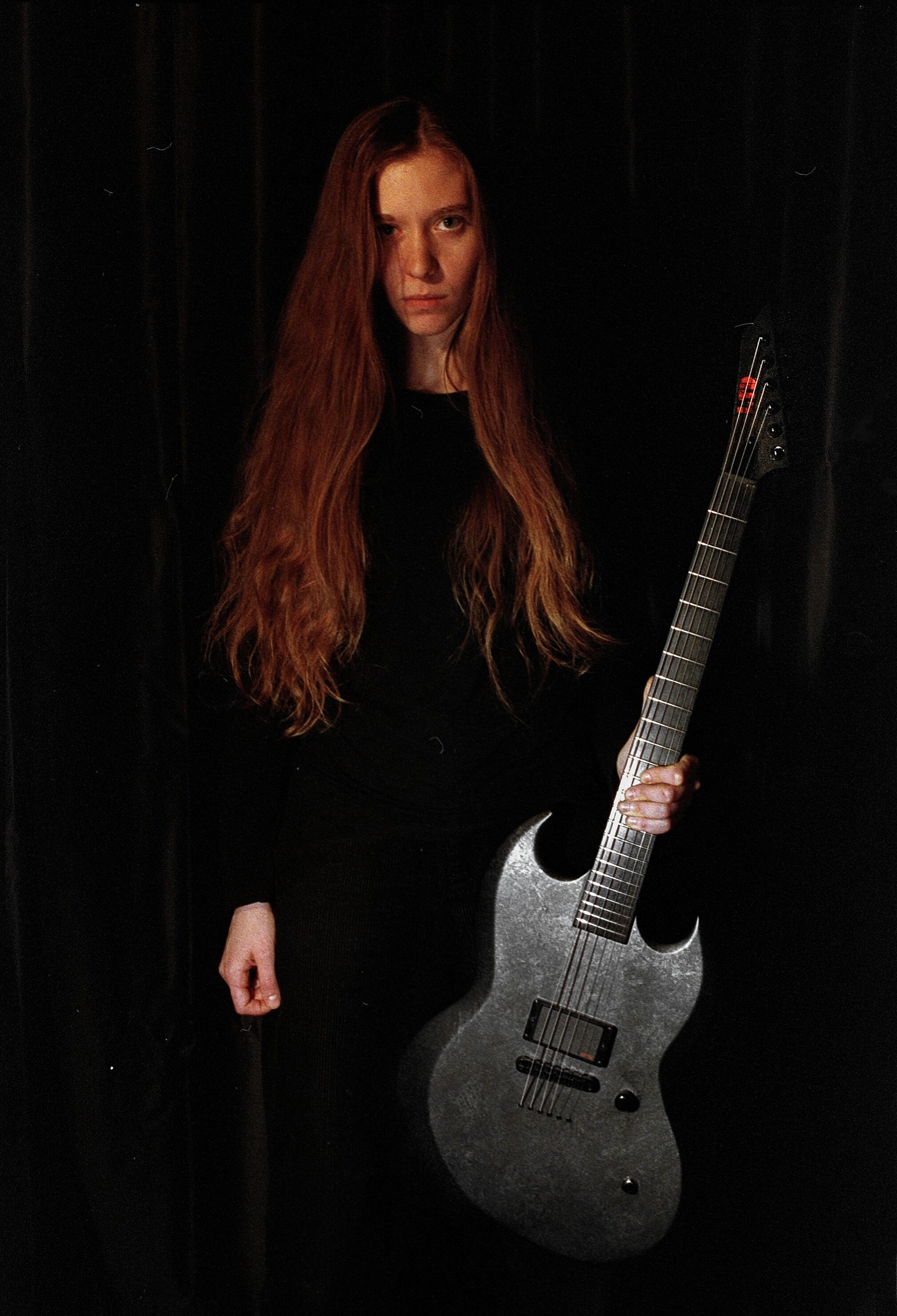 ESP LTD Reba Meyers RM600 Electric Guitar (with Case), Action Position Back