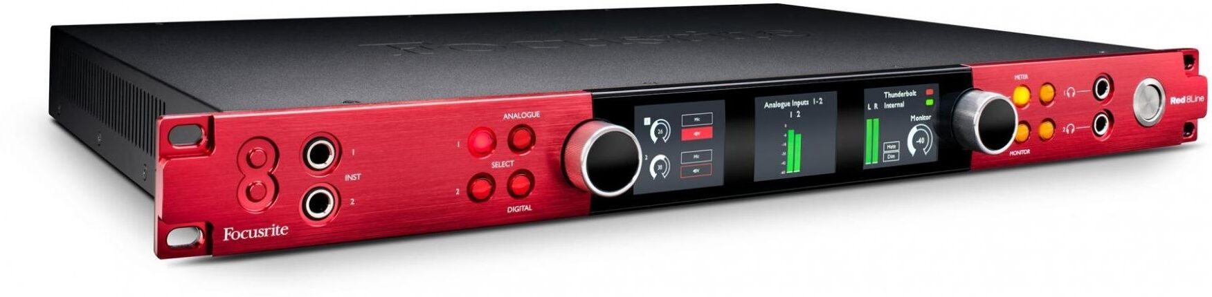 Focusrite Red 8Line Thunderbolt Audio Interface, Main Side