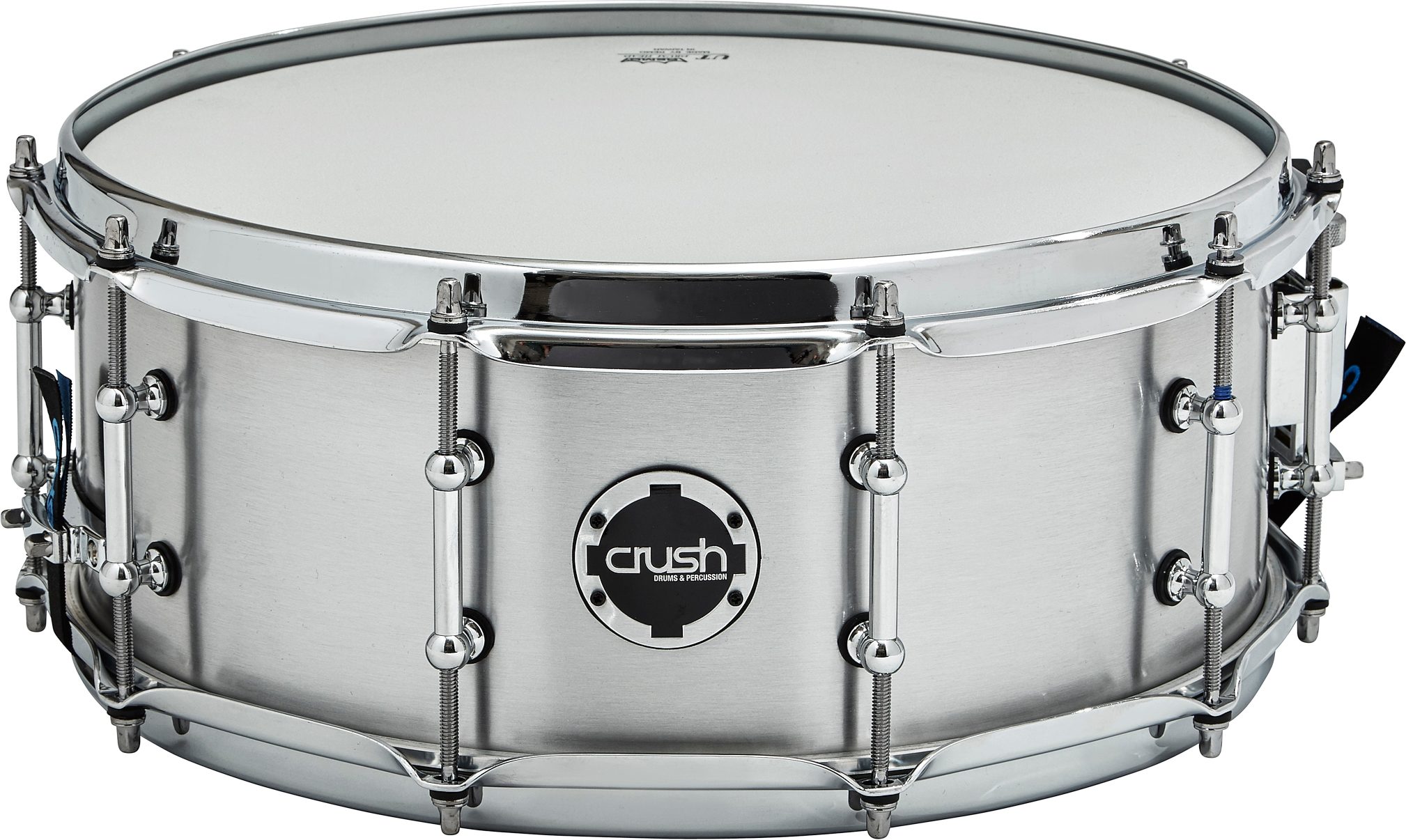 Crush Rolled Brushed Aluminum Snare Drum, Main