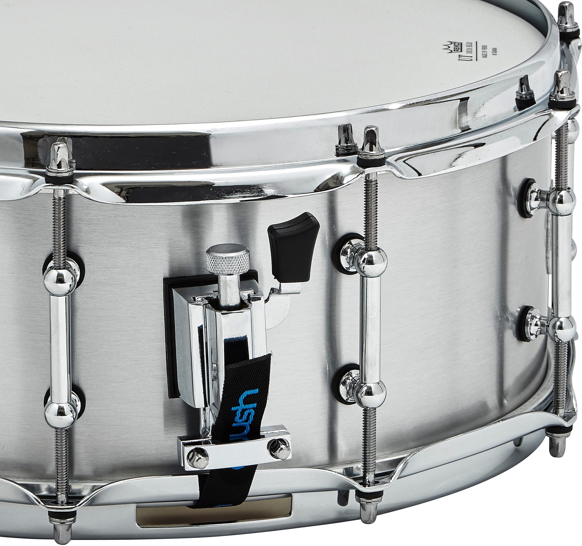 Crush Rolled Brushed Aluminum Snare Drum, Main