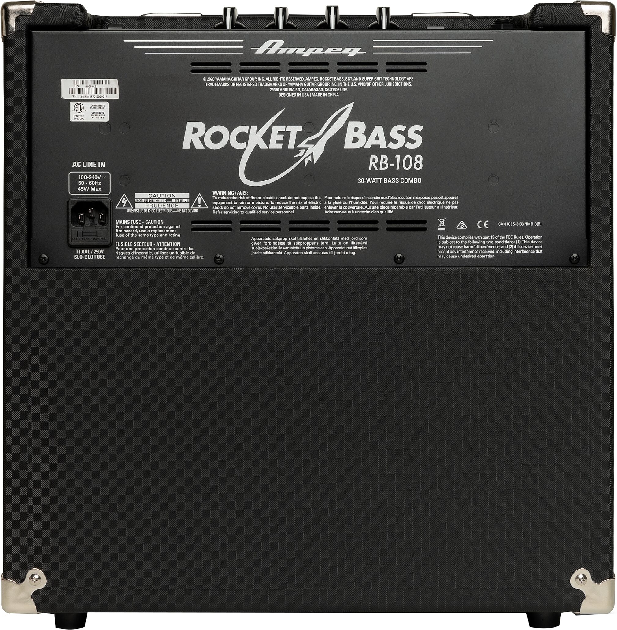 Ampeg RB-108 Rocket Bass Combo Amp (30 Watts, 1x8