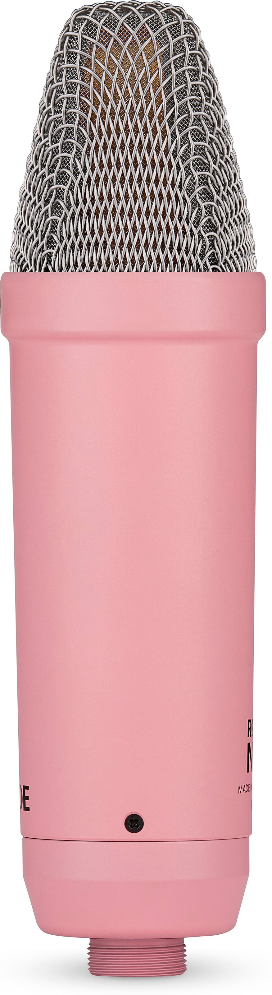 Rode NT1 Signature Series Studio Condenser Microphone, Pink, Open Box (Like New), Mic Side