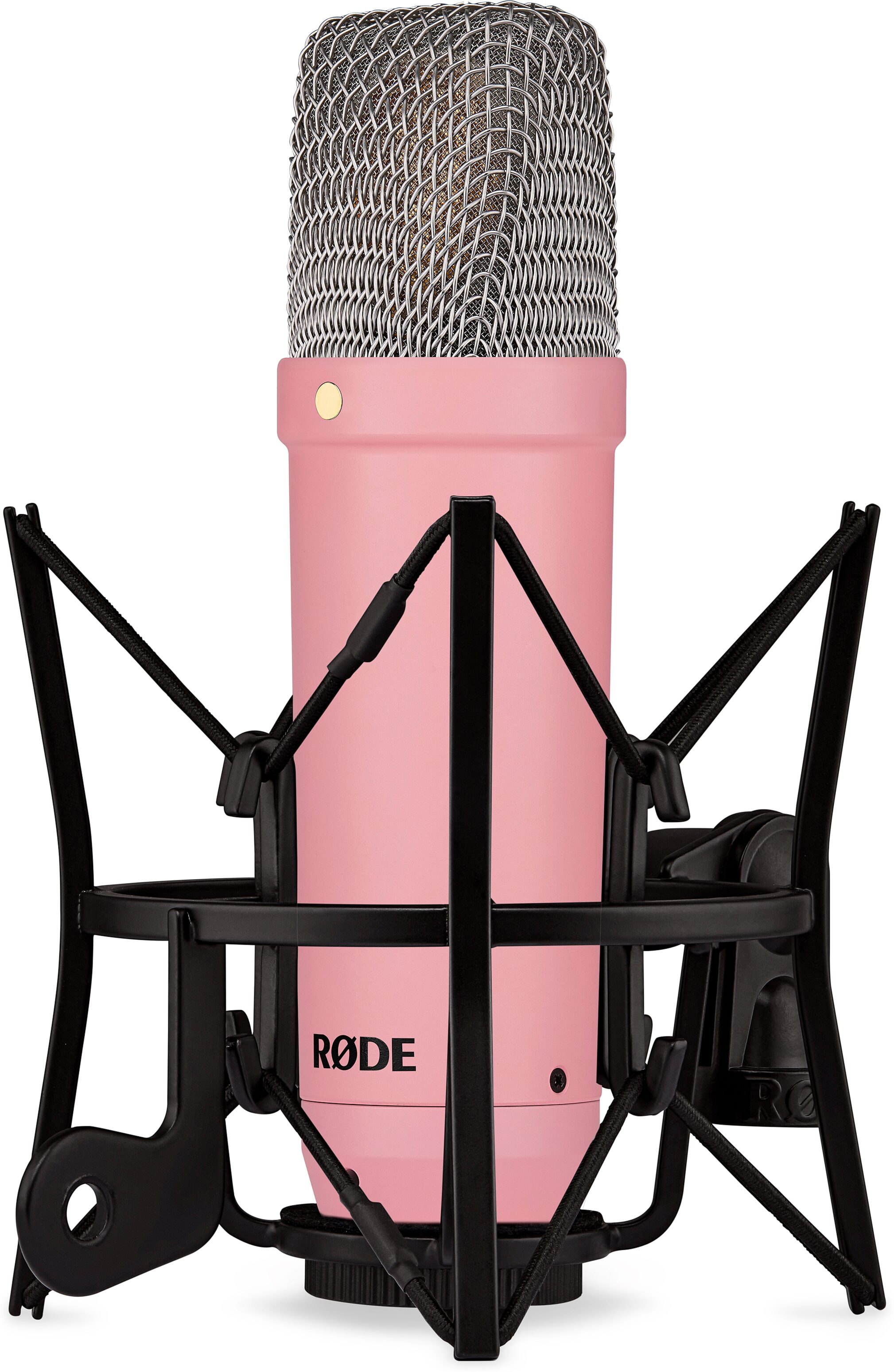 Rode NT1 Signature Series Studio Condenser Microphone, Pink, Open Box (Like New), With Shock Mount Angle
