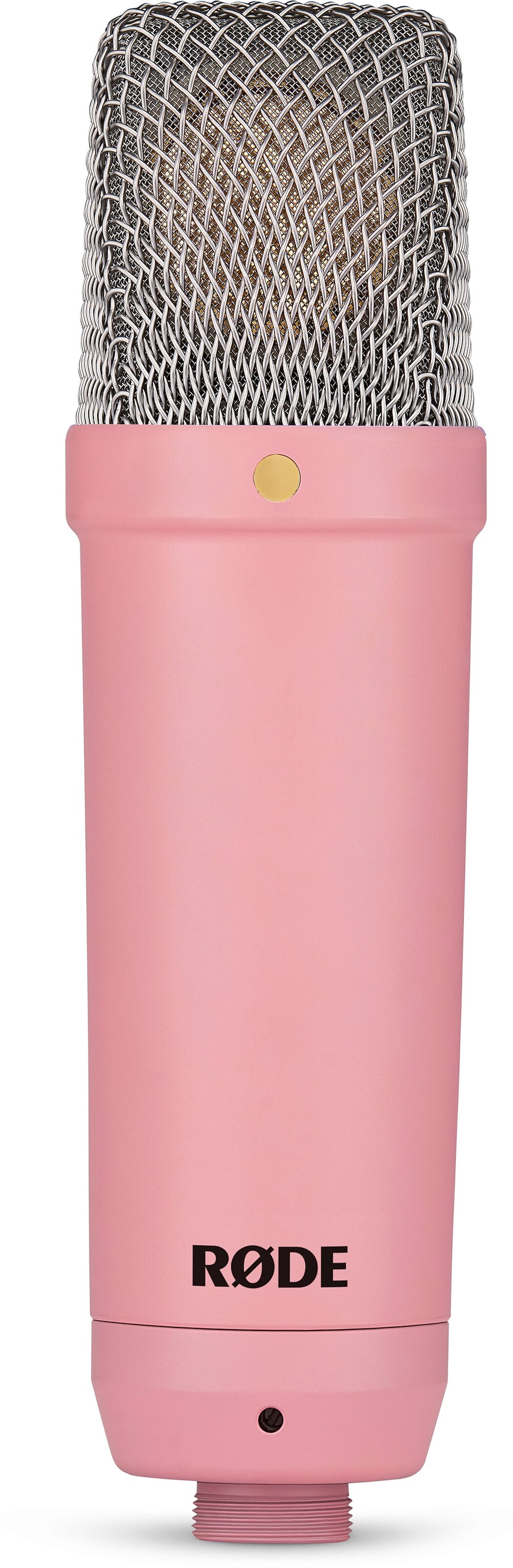 Rode NT1 Signature Series Studio Condenser Microphone, Pink, Open Box (Like New), Mic Front