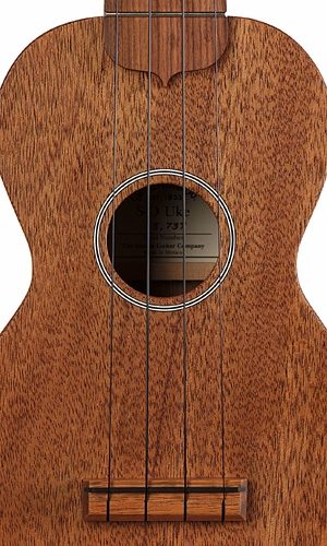 Martin SO Mahogany Ukulele (with Gig Bag), Bridge