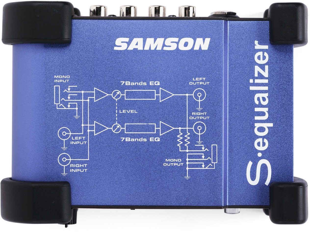 Samson S-Equalizer 7-Band Graphic Equalizer, Top
