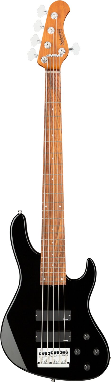 Sadowsky MetroExpress MS4 Modern Electric Bass, with Maple Fingerboard, Black, Action Position Back