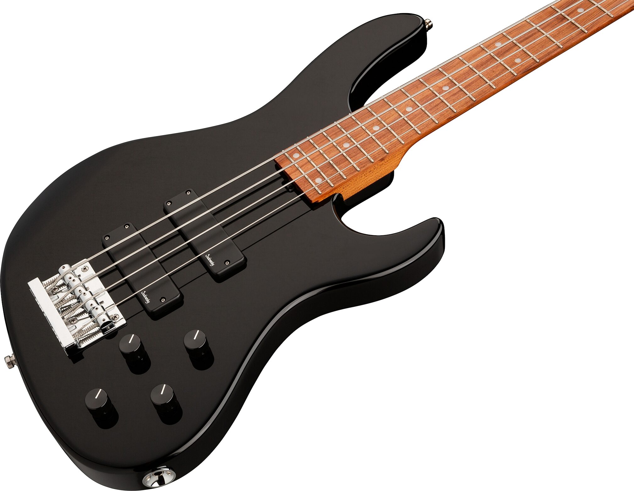 Sadowsky MetroExpress MS4 Modern Electric Bass, with Morado Fingerboard, Black, Action Position Back