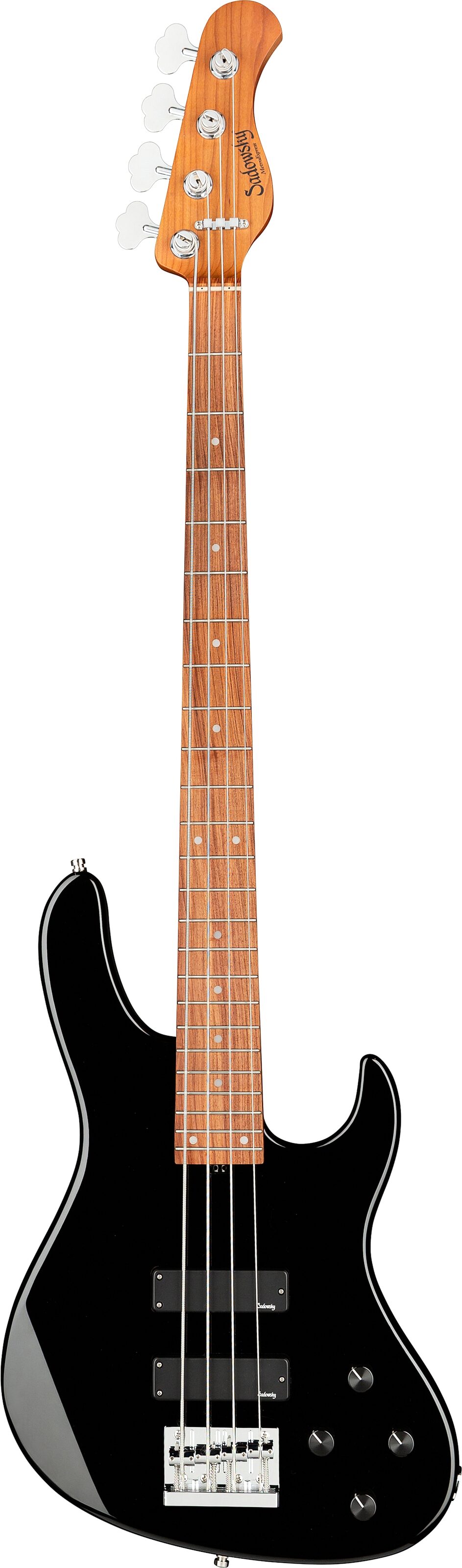 Sadowsky MetroExpress MS4 Modern Electric Bass, with Morado Fingerboard, Black, Action Position Back