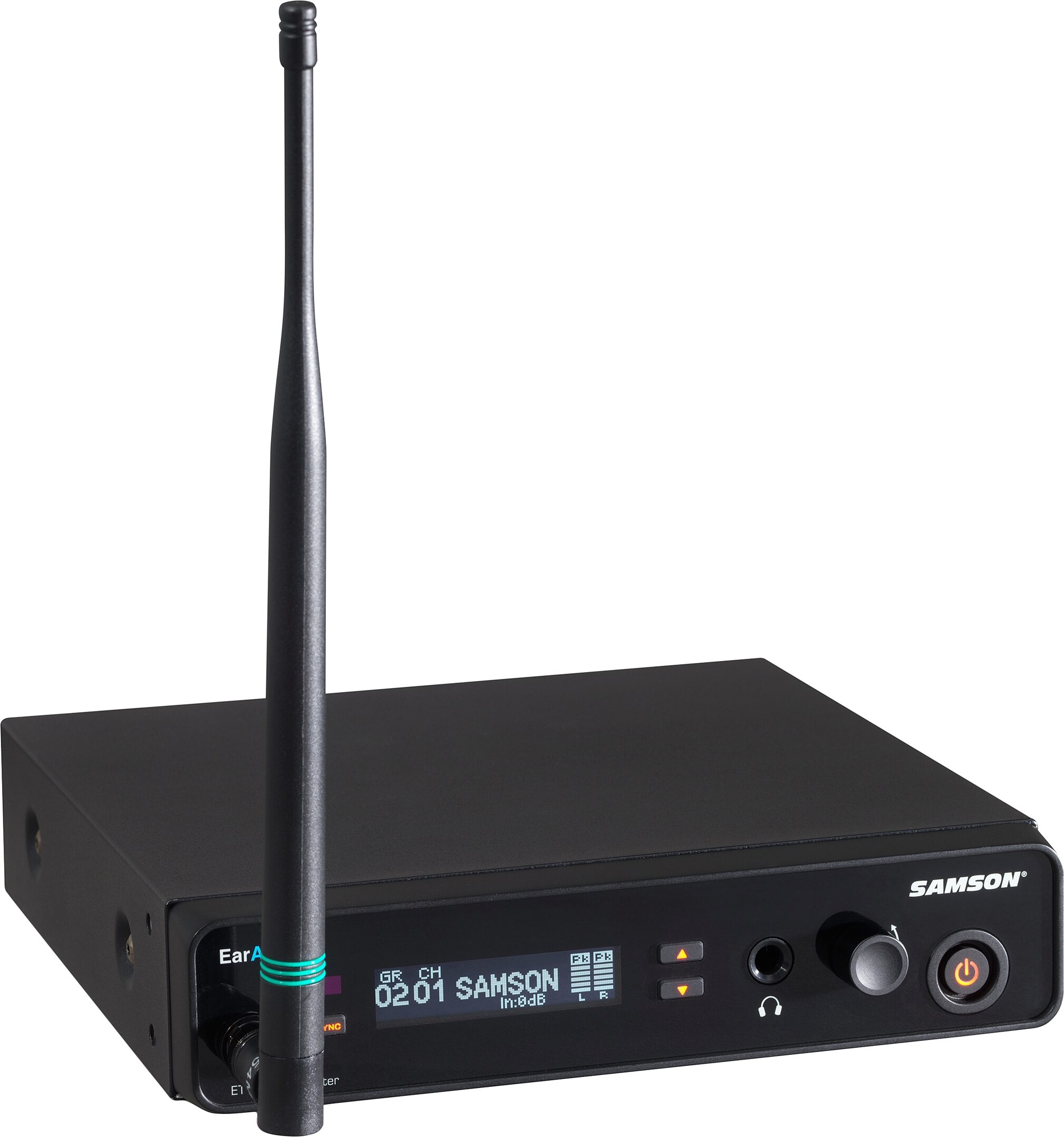 Samson EarAmp ER100 Wireless In-Ear Receiver, Band K, Action Position Back