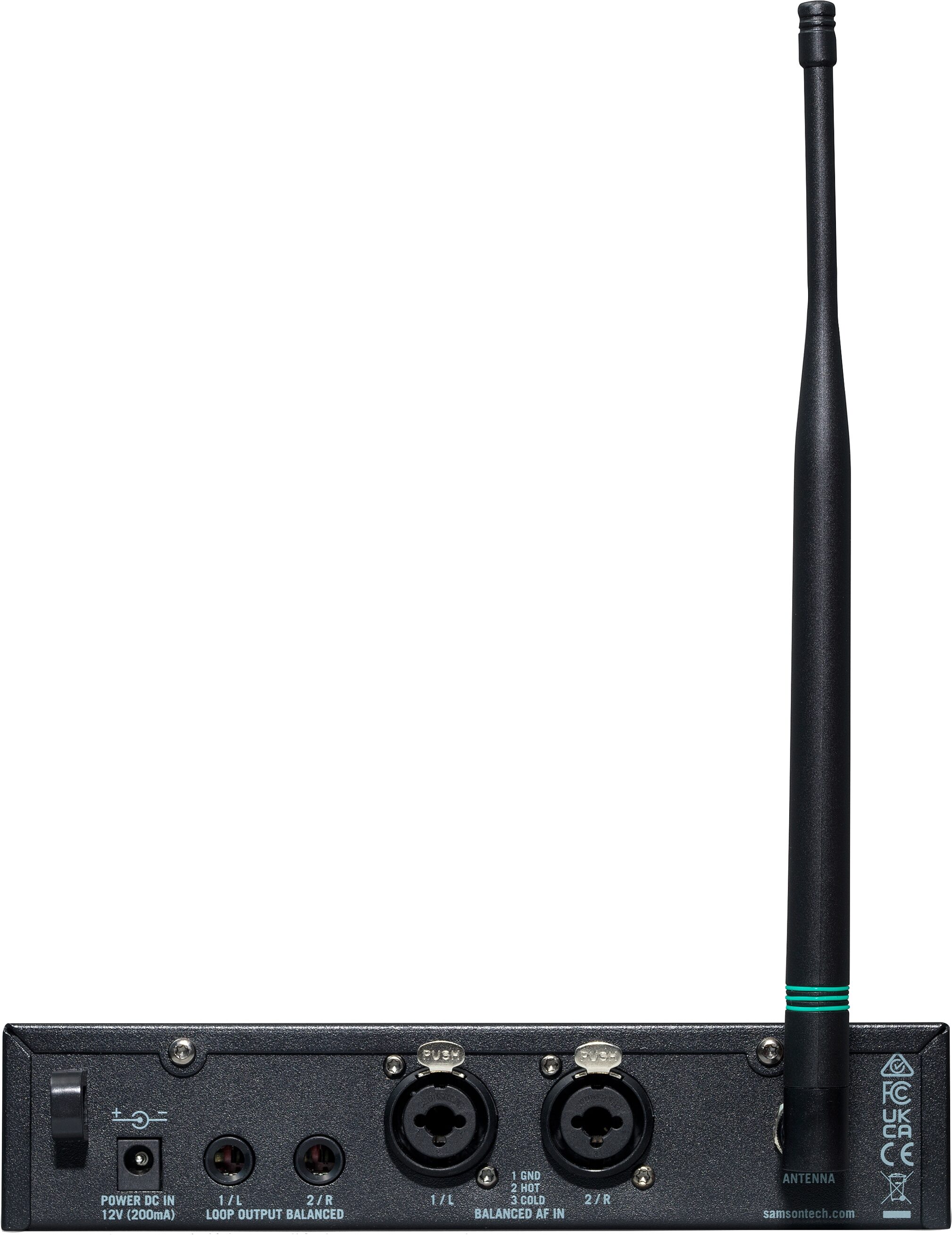 Samson EarAmp ER100 Wireless In-Ear Receiver, Band K, Action Position Back
