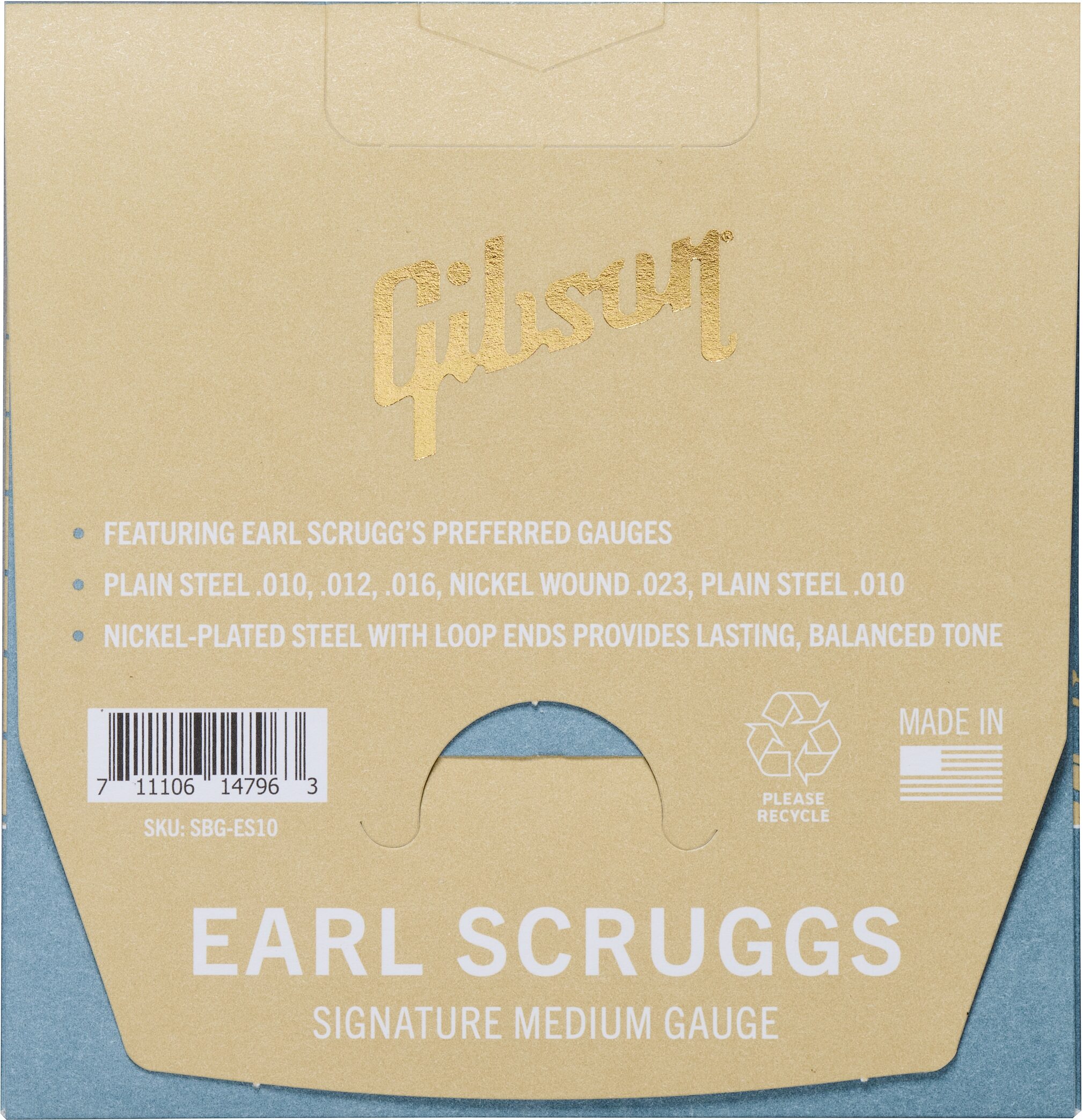 Gibson Earl Scruggs Banjo String Set, Medium Gauge, Action Position Back
