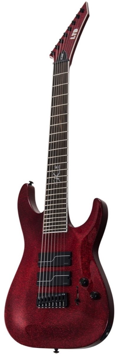 ESP LTD Stephen Carpenter SC-608B Baritone Electric Guitar, 8-String (with Case), Side