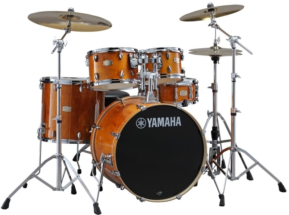 Yamaha SBP2F50 Stage Custom Drum Shell Kit, 5-Piece, Honey Amber, Honey Amber