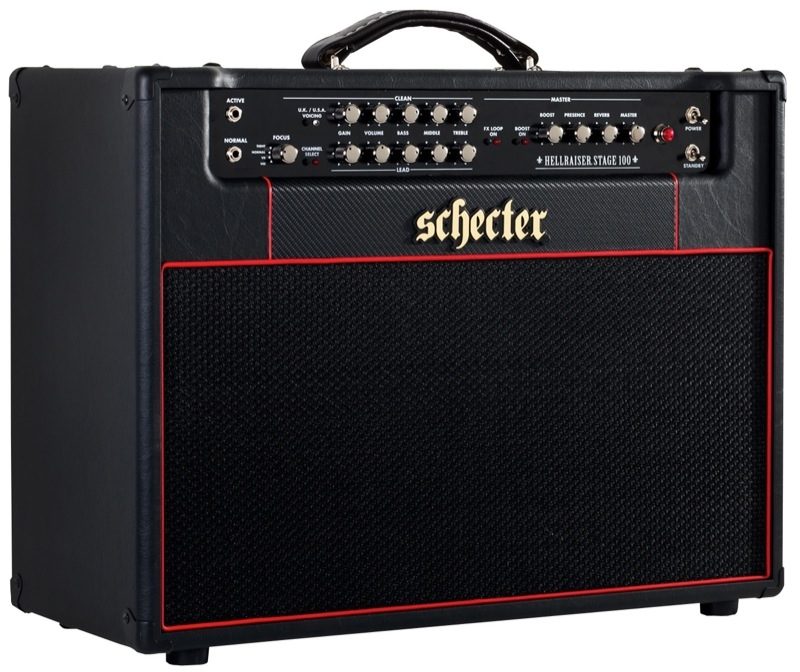 Schecter HR100-C212E/HR Hellraiser Stage 100 Guitar Combo Amplifier (100 Watts, 2x12"), Main